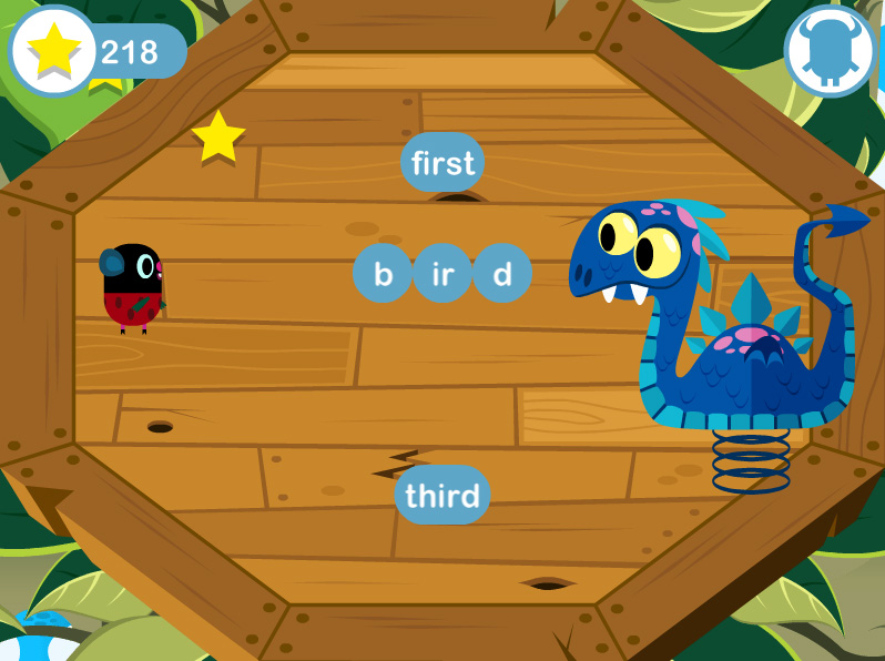 Teaches играть. Phonics Monster.